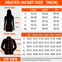 NBtoUS Women's Heated Jacket & 2 Power Banks - Warm, Fashionable, and Versatile