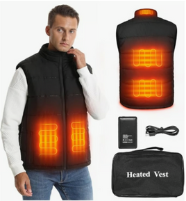 SNOW DEER Heated Vest - 5 Heating Zones, 10-Hour Warmth