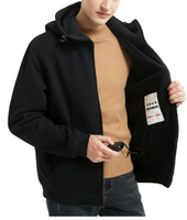 Sailwind Men's Heated Hoodie: Fashion Meets Functionality Black Small