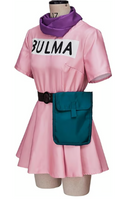 Bulma Cosplay Costume Full Set | Unisex Halloween Cosplay Dress - Medium Size