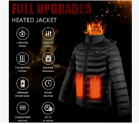 PLIDINNA Heated Puffer Jacket: 4 Heating Zones, + 10 Hour Battery Winter Coat