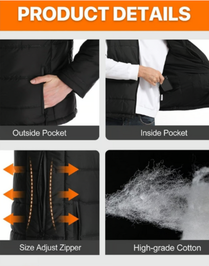 Day Wolf Heated Vest - Waterproof, Windproof, Warmth! battery Included