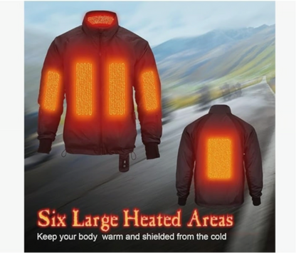 MIDIAN Heated Motorcycle Jacket Liner Coat - Winter Gear Waterproof & Windproof