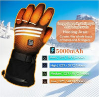 Hccsport Cold Weather Gloves Waterproof Anti-Slip Hand Warmers Skiing Large