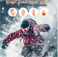 Hccsport Cold Weather Gloves Waterproof Anti-Slip Hand Warmers Skiing Large