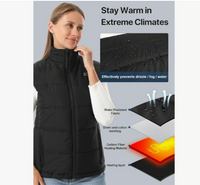 WERMSOCK Lightweight Heated Vest: 9 Heating Zones, 3 Levels Women's Medium