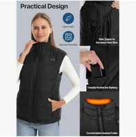 WERMSOCK Lightweight Heated Vest: 9 Heating Zones, 3 Levels Women's Medium