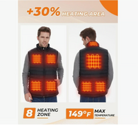 Camoner 8 Heated Zone Vest - , Lights-out Design Men's Large Water Resistant