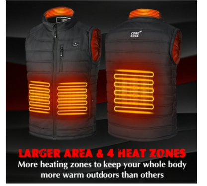 COREEDGE Women's Smart Heated Vest - 5-in-1 Controller, Rechargeable Battery