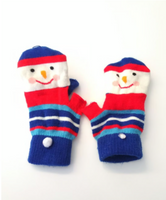 Kids Winter Snowman Gloves