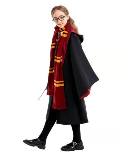 Loiahoer Kids & Teens Magical Wizard Robe | Halloween Costume Cloak XS