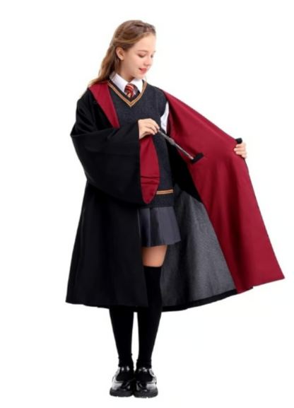 Loiahoer Kids & Teens Magical Wizard Robe | Halloween Costume Cloak XS