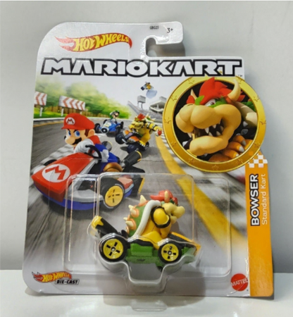 Hot Wheels Super Mario Bros Bowser Mariokart Standard Kart Toy Car