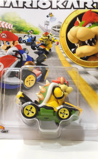 Hot Wheels Super Mario Bros Bowser Mariokart Standard Kart Toy Car