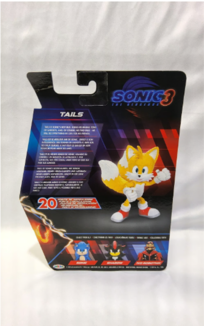 Sonic the Hedgehog 3 Tails 5" Action Figure - 20 Points of Articulation