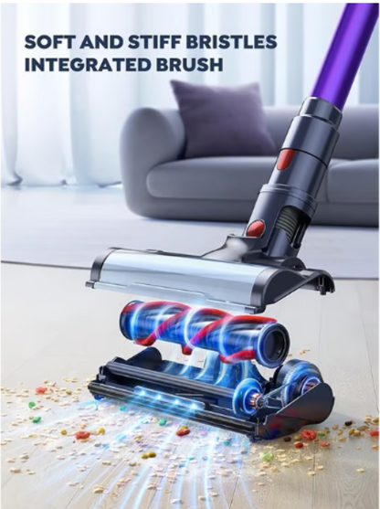 SMOTURE Cordless Vacuum Cleaner 2 Batteries, 110 Mins Runtime, 40KPA Suction