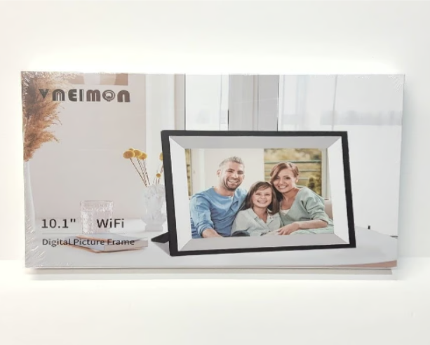 VNEIMQN 10.1" WiFi Digital Photo Frame, 32GB Storage, IPS Touchscreen Display