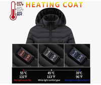 Decrum Heated Jackets For Men - Large Rechargeable Puffer, Winter Coat