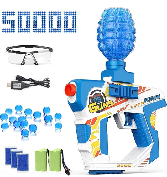 Electric Gel Ball Blaster Toy Gun Includes 50000 Water Gel Balls 2 Batteries