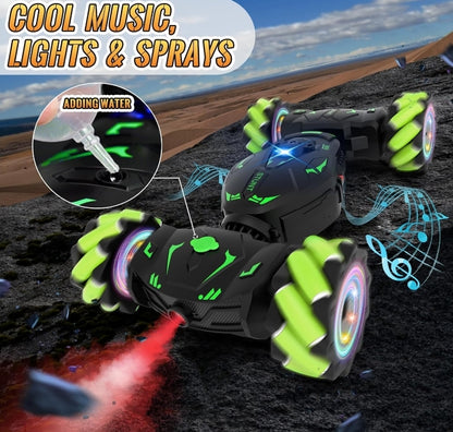 Pristar Gesture Sensing RC Stunt Car with Spray Lights - 4WD Off-Road