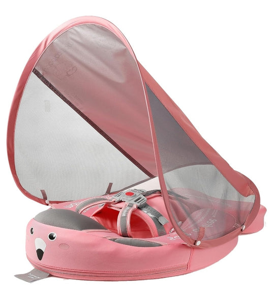 AnjeeIOT Mambobaby Baby Pool Float with Canopy - Pink