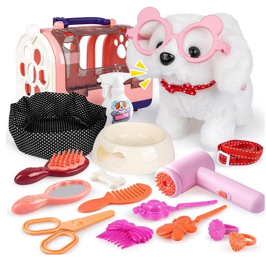 Eleanore’s Diary Interactive Plush Puppy Toy Set with Accessories for Kids