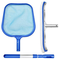 Swimming Pool Cleaner Kit: Skimmer Net, Pool Brush, Telescopic Pole