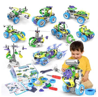 10-in-1 Electric STEM Building Toys - Educational DIY Construction Kit