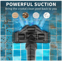 3-in-1 Cordless Pool Spa Vacuum Cleaner - Rechargeable, Handheld for Small Pools