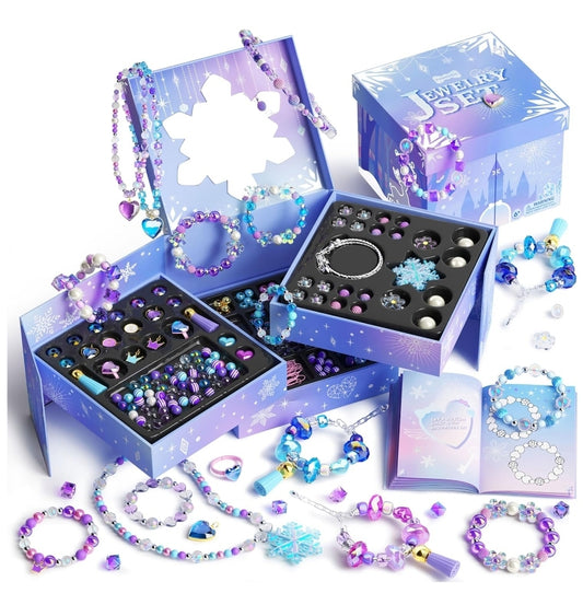 Frozen Bracelet Making Kit for Girls Ages 4-12 - Spark Creativity & Imagination