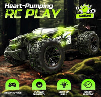 DEERC 2.4Ghz Glowing RC Car, All Terrain Monster Truck