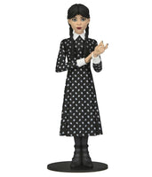 NECA Toony Terrors Wednesday Addams Figure, 6” Collectible, Classic Dress