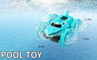 Amphibious RC Car Boat Shark - Waterproof Stunt Vehicle for Kids 6-12