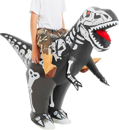 COMIN Inflatable Dinosaur Costume for Kids - Fun Blow Up Dino for Halloween