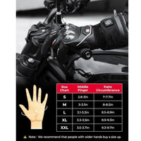 KEMIMOTO Heated Motorcycle Gloves - Winter Warmth, Touchscreen, Waterproof