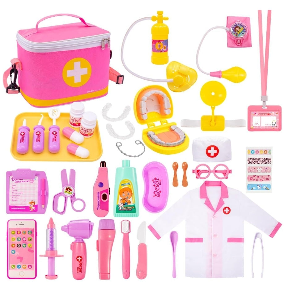 Meland Doctor Kit for Kids | 3-6 Years | Pretend Play Doctor Set