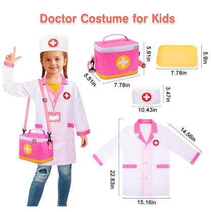 Meland Doctor Kit for Kids | 3-6 Years | Pretend Play Doctor Set