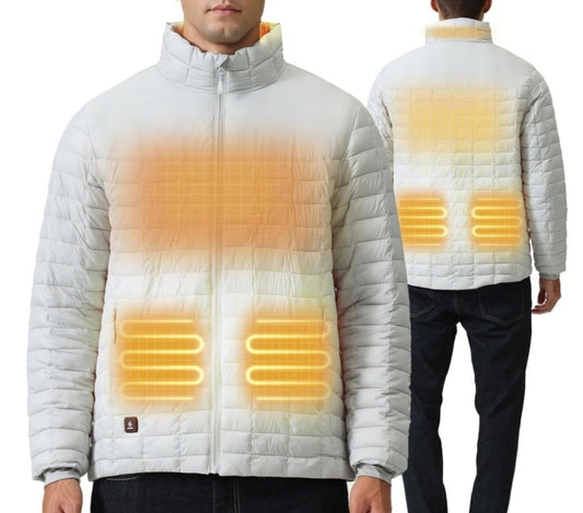 I-FAVORY Heated Jacket: Large Rechargeable, 10-Hour Warmth, Water-Resistant Coat