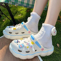 Women's Summer Slip-on Sandals feat: Hello Kitty, Cinnamoroll, and Kuromi