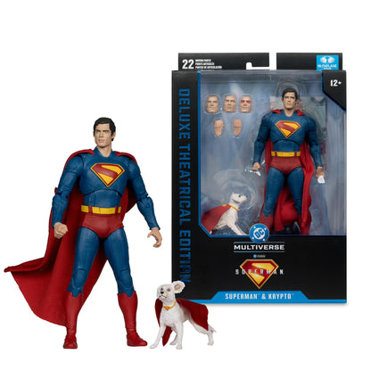 McFarlane DC Multiverse Superman & Krypto 7" Deluxe Movie Figure Edition