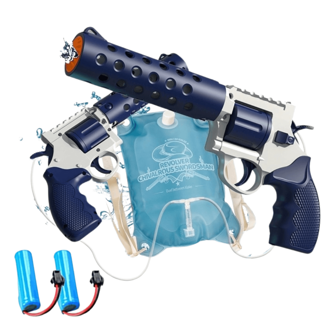 High-Capacity Electric Water Gun with Backpack, 30ft Range