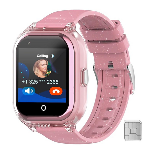 4G Kids Smart Watch with GPS, Video Call, SOS, Camera - Getfitsoo (Pink)