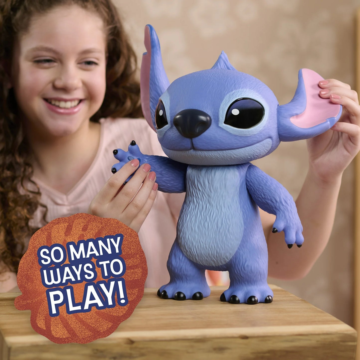 Disney Stitch Larger Than Life 14" Poseable Vinyl Figure by Just Play