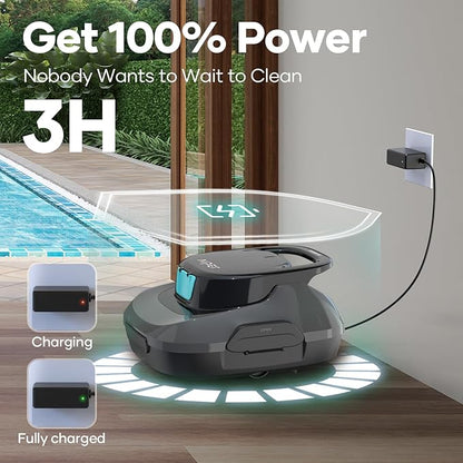 AIPER Cordless Pool Vacuum Cleaner, Automatic, Self-Parking, 860 sq.ft. - Logan's Toy Chest