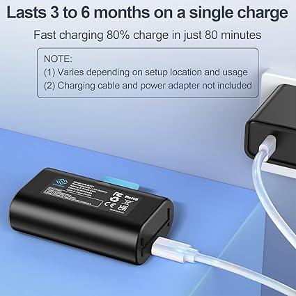 Anegine 8000mAh Battery Pack Outdoor Camera – Type-C Fast Charge - Logan's Toy Chest