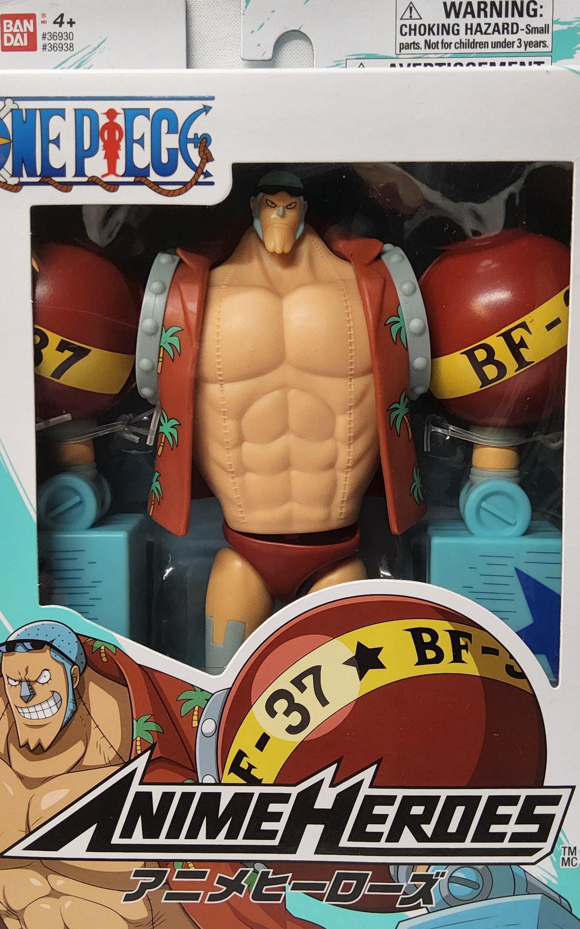 Anime Heroes One Piece Franky Figure | Authentic 17cm Articulated Pirate Toy - Logan's Toy Chest