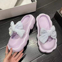 Anime My Melody Kuromi Summer Slippers Kawaii Cinnamoroll Home Anti-Skid Sandals Pompompurin Girl Cartoon Doll Outdoor Slides - Logan's Toy Chest