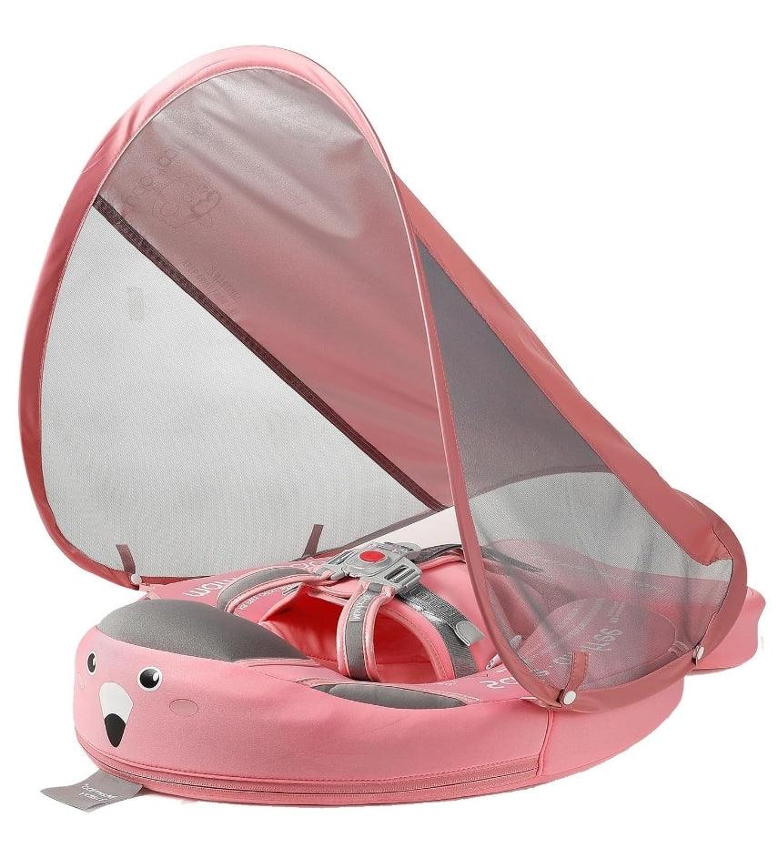 AnjeeIOT Mambobaby Baby Pool Float with Canopy - Pink - Logan's Toy Chest