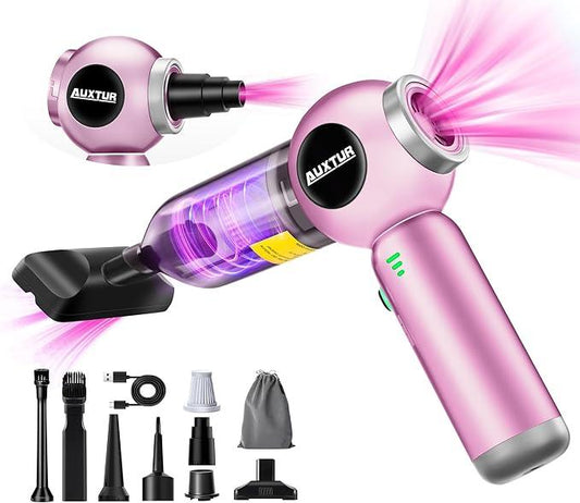 AUXTUR Portable Cordless Car Vacuum | 17500PA Suction & HEPA Filter - Logan's Toy Chest