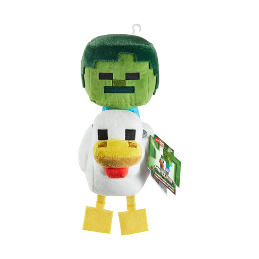 Minecraft Zombie Chicken Jockey 8" Plush Toy for Kids & Collectors